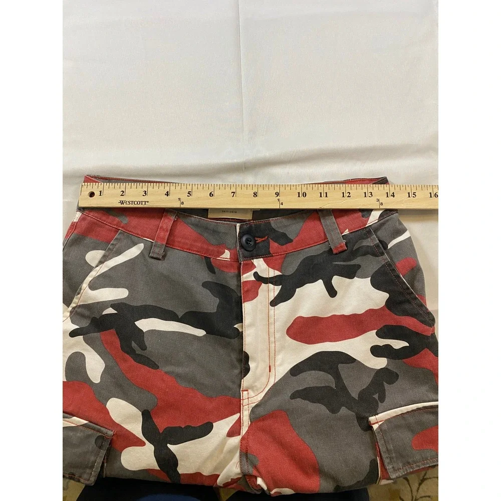 BIG FOR SAM Patchwork Camo Cargo Pants Kids Size S Streetwear‎